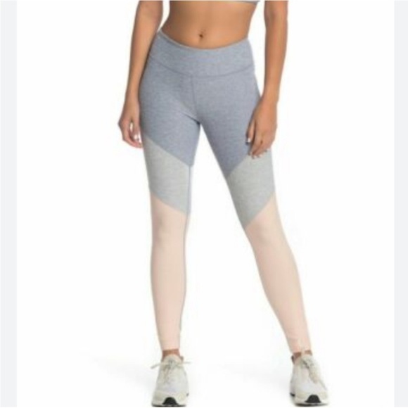 Outdoor Voices Pink & Gray Colorblock full length leggings Activewear - Picture 4 of 5